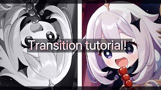 Tile rotate transition tutorial in Alight motion FREE [upl. by Corrianne]