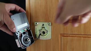 Electronic Deadbolt compact interior  Installation [upl. by Heins]