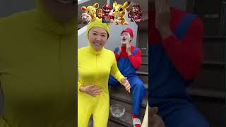 POV When Pikachu Couldnt Hold it in front of Mario 🥸💩💦😂❤️ shorts memes funny [upl. by Noet]