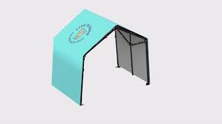 ShelterLogic Life Is Good 3x2x27 Versatile Outdoor Popup Pet Shade model 60033 [upl. by Peony]