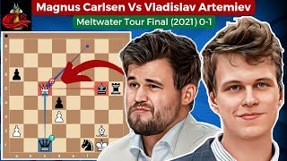 Magnus Carlsen Vs Vladislav Artemiev • Meltwater Tour Final 2021 [upl. by Brout]