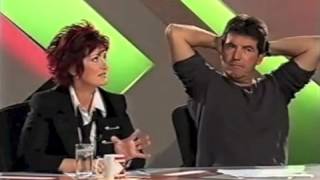 X Factor  Sharon throws water over Simon Cowell [upl. by Yesrod485]