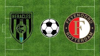 Heracles vs Feyenoord Samenvatting  Eredivisie 2324  PES 21 [upl. by Yllatan912]