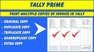 How to Print Multiple Copies of Sales Invoice  Print Original Duplicate Triplicate Copy Of Invoice [upl. by Errol]