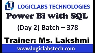 Power Bi with SQL Day 2 Batch 378 [upl. by Christye620]