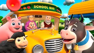 Wheels On The Bus Song  Farm Version  Almama Kids Songs amp Nursery Rhymes [upl. by Turino]