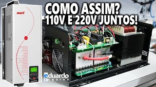 Inversor Híbrido MUST 3000W Saída 110V e 220V Juntos  80A MPPT [upl. by Einnaej]