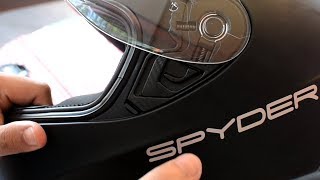 How to remove the visor and inner liner padding of Spyder Phoenix 20 [upl. by Ennair]