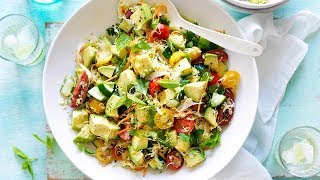 Simple Cabbage Salad with Avocado Recipe [upl. by Canale968]