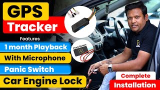 Car GPS Tracker With Microphone  Panic Switch Car Ignition  Full Installation  Bharat Jain [upl. by Gibbons]