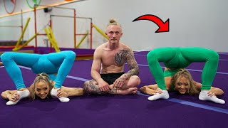 Male Gymnasts try Acrobatics for the 1st time ft Rybka Twins [upl. by Mushro]