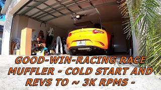 Goodwin Race Muffler vs Stock Exhaust  2019 30AE ND Miata MX5 [upl. by Haiacim]