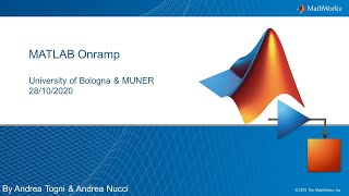 MATLAB Onramp UniboMUNER  Part 1 [upl. by Datha528]