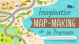 🗺️ Imaginative MapMaking in Procreate  New Course  Free Procreate Brushes for students [upl. by Ramsa518]