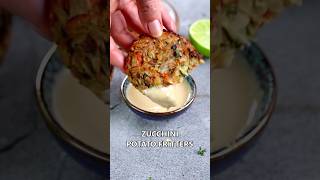 Quick And Easy VEGETABLE FRITTERS With Zucchini And Potato [upl. by Coonan165]