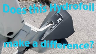 Testing the new Hydrofoil to see what it does to my boat [upl. by Entsirhc]