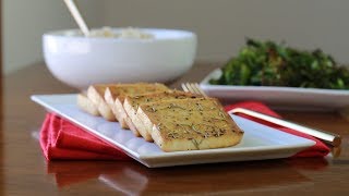 Easy baked tofu with lemon amp rosemary [upl. by Uranie122]