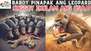 BALIKTAD NA 😲 Baboy Ramo Kinain ang Leopard Herbivores Caught Eating Meat [upl. by Deidre]