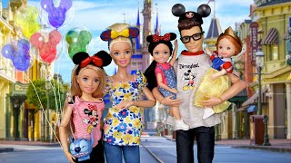 Barbie amp Ken Doll Family Vacation Routine amp Dollhouse Hotel [upl. by Nevyar]