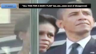 Michelle Obamas quotAll this for a damn flagquot shown at three different speeds [upl. by Irved]