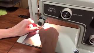 Threading a Kenmore 148 Upper Thread [upl. by Araid]