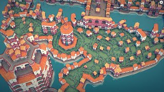 Townscaper Creating Small Towns Timelapse  Chapter 14  Session 34 [upl. by Uhej]