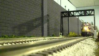 Erie Lackawanna O Scale HiRail layout  Lackawanna Limited run by [upl. by Nevin553]