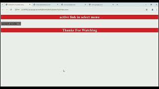 How to active link in select menu in html webdevelopment shorts css js html coding howto [upl. by Matteo]