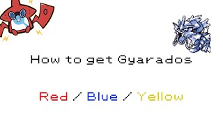 How to get Gyarados in Pokemon RedBlueYellow 130 [upl. by Elleval]