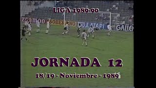 Goles Liga 19891990 Primera División Jornada 12 [upl. by Nya]