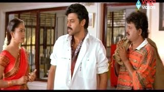 Raja Movie Scenes  Raja Release From Anjali House  Venkatesh Soundarya Sudhakar [upl. by Ennaid]