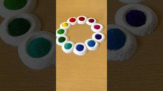 Simple Rangoli  Satisfying Rangoli  Easy Rangoli Tips and Tricks  ASMR rangoli satisfying asmr [upl. by Lebasi]