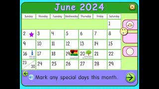 Starfall Calendar June 2 2024 [upl. by Amehsyt194]