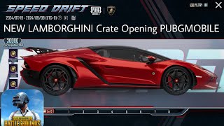 NEW LAMBORGHINI Crate Opening Pubgmobile [upl. by Nachison494]