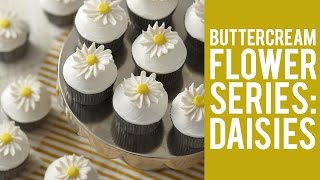 How to Make Buttercream Flowers Daisies [upl. by Ayekat334]