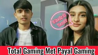 Total Gaming First Meetup Vlog With Payal Gaming ❤️ TotalGaming093 [upl. by Nallij]