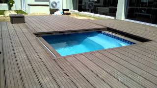 Decks4Life Composite Deck with Motorized Pool Sliding Cover [upl. by Samot]