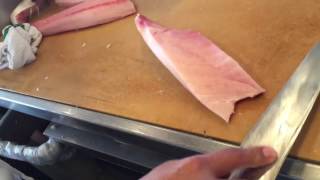 Hamachi Sushi amp Sashimi Preperation lointoro [upl. by Ondrea]