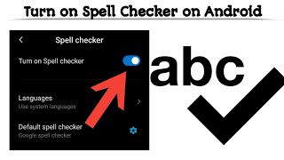 How to Enable or Disable Spell Checker on Android device  Techno Logic  2021 [upl. by Aniroz328]