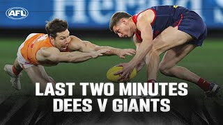 Last Two Minutes Melbourne v GWS Giants  Round 20 2024  AFL [upl. by Towland901]