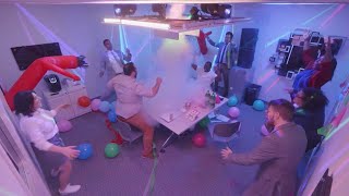 We Surprised Temp Workers with an Epic Office Party [upl. by Summons]