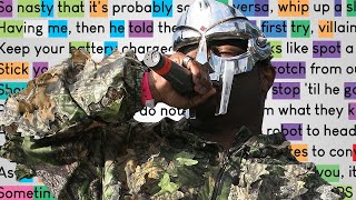 MF DOOM  All Caps  Rhymes Highlighted [upl. by Dlaregztif]