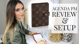 LOUIS VUITTON AGENDA PM REVIEW SETUP amp PLAN WITH ME  Shea Whitney [upl. by Silsby]