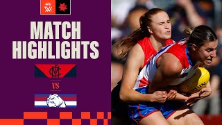 Melbourne v Western Bulldogs Highlights  Round 3 2023  AFLW [upl. by Ruben]