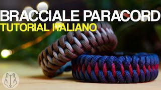 Guida ITALIANO Braccialetto Paracord  Tutorial ITA 7 Blacksquirrel [upl. by Sholeen207]