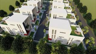 Modern Townhouse Design on a 60m x 60m  Gated community  Modern House Designs  Architecture [upl. by Glorianna39]