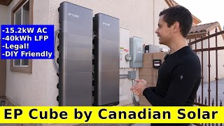 EP Cube by Canadian Solar Complete Home Backup but DIY Friendly [upl. by Eniamurt]