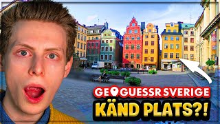 Hitta kända platser i GeoGuessr  GeoGuessr Sverige [upl. by Ardnuassac]