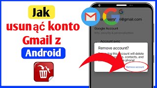 Jak usunąć konto Gmail z Androida  Usuń konto Google w telefonie komórkowym [upl. by Ferwerda579]