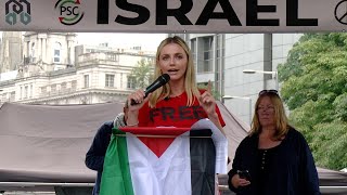 Myriam François at the 18th National march for Palestine [upl. by Yliab]